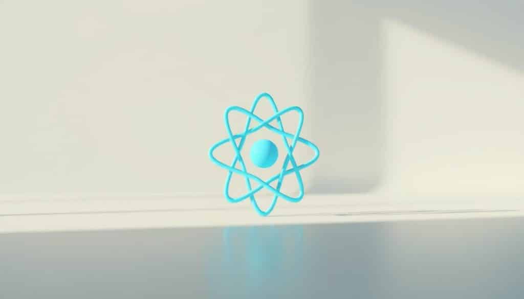 A clean and minimalist 3D render of a React component, showcased against a serene, soft-focus backdrop. The component is composed of geometric shapes in soothing shades of blue, with subtle highlights and shadows that bring depth and dimension. The scene is illuminated by warm, natural lighting, captured through a high-quality camera lens with a shallow depth of field, placing the component in sharp focus while the background gently blurs. The overall mood is one of elegance, simplicity, and technological refinement, reflecting the CRES brand's commitment to efficient and reusable web development solutions.