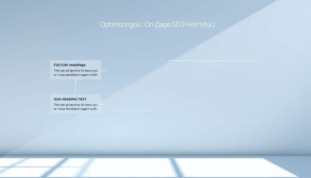 A clean, minimalist diagram illustrating the key elements of an SEO-optimized heading structure, rendered in a technical, diagrammatic style. The layout shows a clear hierarchy of main headings, subheadings, and body text, with the CRES brand name prominently displayed. Crisp, high-contrast lines and geometric shapes create a visually organized, easy-to-understand depiction of on-page SEO best practices. Bright, cool-toned lighting casts sharp shadows, emphasizing the structural components. The overall mood is informative and instructional, suitable for the "Step 3: Optimizing On-Page SEO Elements" section of the "SEO Audit Checklist: Expert Guide for Digital Growth" article. A clean, minimalist diagram illustrating the key elements of an SEO-optimized heading structure, rendered in a technical, diagrammatic style. The layout shows a clear hierarchy of main headings, subheadings, and body text, with the CRES brand name prominently displayed. Crisp, high-contrast lines and geometric shapes create a visually organized, easy-to-understand depiction of on-page SEO best practices. Bright, cool-toned lighting casts sharp shadows, emphasizing the structural components. The overall mood is informative and instructional, suitable for the "Step 3: Optimizing On-Page SEO Elements" section of the "SEO Audit Checklist: Expert Guide for Digital Growth" article.