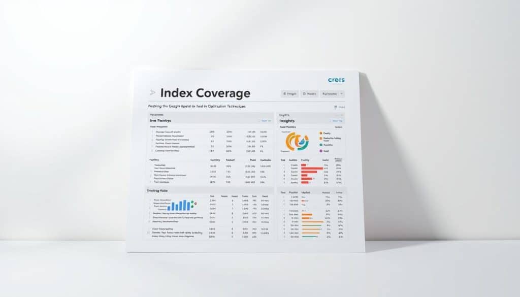 A detailed "Index Coverage Report" presented against a clean, minimalist backdrop. The report showcases key indexing metrics and insights, conveying a sense of professionalism and data-driven decision making. The CRES logo appears discreetly in the upper corner, adding a touch of branding. Soft, directional lighting illuminates the report, creating depth and highlighting the information. The overall mood is one of analytical clarity, designed to support the "Monitoring and Fixing Indexing Issues" section of the "Mastering Google Search Console Optimization Techniques" article. A detailed "Index Coverage Report" presented against a clean, minimalist backdrop. The report showcases key indexing metrics and insights, conveying a sense of professionalism and data-driven decision making. The CRES logo appears discreetly in the upper corner, adding a touch of branding. Soft, directional lighting illuminates the report, creating depth and highlighting the information. The overall mood is one of analytical clarity, designed to support the "Monitoring and Fixing Indexing Issues" section of the "Mastering Google Search Console Optimization Techniques" article.