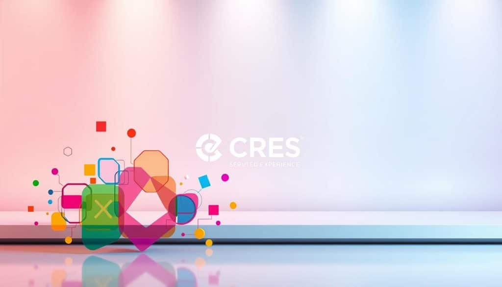 A dynamic and visually striking illustration of core user experience graphic design elements, set against a sleek and modern backdrop. In the foreground, a vibrant collection of interlocking shapes, vibrant colors, and clean lines representing the key principles of UX design - usability, aesthetics, and engagement. In the middle ground, a stylized representation of the CRES brand, conveying its commitment to innovative and user-centric design. The background features a subtle gradient, with a sense of depth and dimension, creating an immersive and polished visual experience. Soft, directional lighting accentuates the layers and textures, resulting in a high-quality, professional-grade image that effectively captures the essence of user experience graphic design.