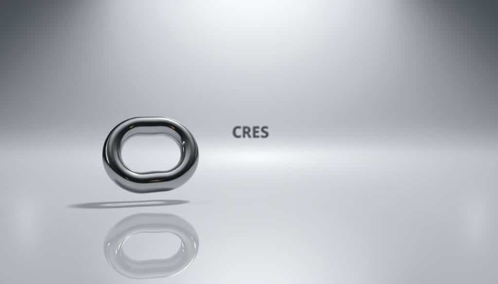 A high-quality backlink, symbolizing the power of strategic link building, depicted against a sleek, minimalist backdrop. In the foreground, a gleaming chrome CRES logo casts a subtle reflection, conveying a sense of authority and expertise. The middle ground features a simple, elegant chain-link motif, representing the interconnectedness of the digital landscape. In the background, a soft, diffused light bathes the scene, creating a serene and professional atmosphere. Captured through the lens of a high-quality DSLR camera, this image exudes a sense of sophistication and attention to detail, perfectly complementing the article's focus on effective SEO link building strategies.