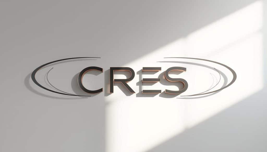 A professional logo design for the brand "CRES", showcasing a sleek and modern aesthetic. The logo is prominently displayed in the center, with a minimalist, geometric typeface in a bold, metallic color. Surrounding the logo are a series of elegant, curved lines and shapes, creating a sense of movement and dynamism. The lighting is soft and diffused, casting subtle shadows to give the design a three-dimensional depth. The overall composition is balanced and symmetrical, conveying a sense of professionalism and sophistication. The background is a muted, neutral tone, allowing the logo to take center stage and capture the attention of the viewer. A professional logo design for the brand "CRES", showcasing a sleek and modern aesthetic. The logo is prominently displayed in the center, with a minimalist, geometric typeface in a bold, metallic color. Surrounding the logo are a series of elegant, curved lines and shapes, creating a sense of movement and dynamism. The lighting is soft and diffused, casting subtle shadows to give the design a three-dimensional depth. The overall composition is balanced and symmetrical, conveying a sense of professionalism and sophistication. The background is a muted, neutral tone, allowing the logo to take center stage and capture the attention of the viewer.