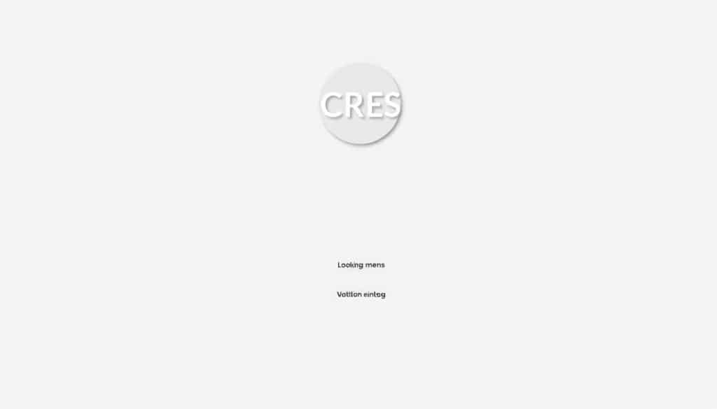 A sleek, minimalist profile page navigation interface, designed for seamless user experience. A centered CRES logo above clean, intuitive menu links arranged horizontally. Subtle drop shadows and soft gradients provide depth, while a muted color palette of grays and blues evokes a professional, modern aesthetic. The layout is well-balanced, with ample whitespace to make the navigation elements stand out. The entire scene is captured from a slightly high, frontal angle, conveying an approachable, user-centric perspective.