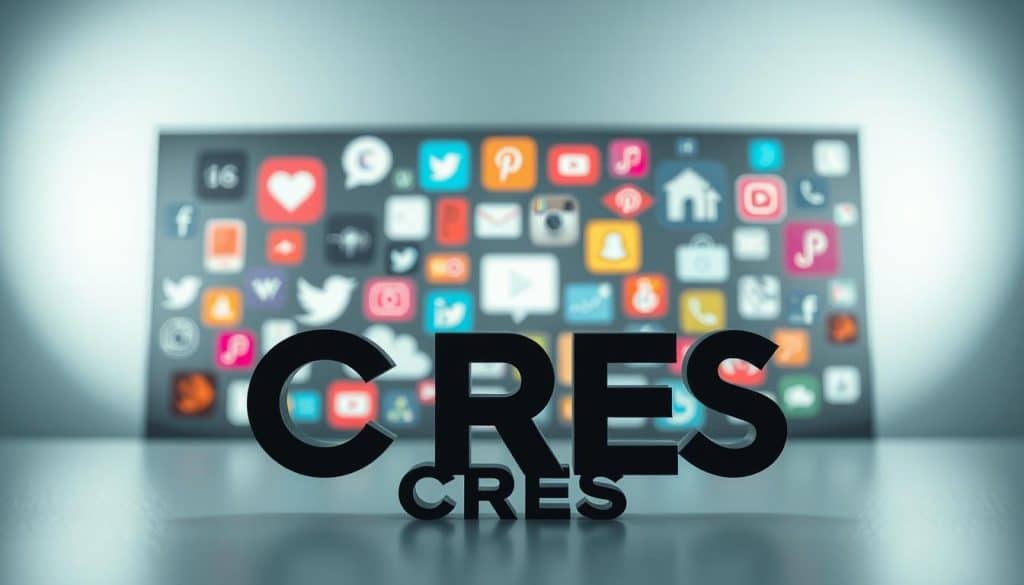 A stylish and cohesive social media branding display. In the foreground, the bold logo "CRES" stands out, its sleek design conveying a sense of modernity and professionalism. In the middle ground, a vibrant array of social media icons and graphic elements create a visually engaging composition, seamlessly blending the brand's visual identity across various digital platforms. The background features a subtle, minimalist pattern that adds depth and texture, complementing the overall aesthetic. Soft, directional lighting highlights the brand's key visual elements, evoking a sense of sophistication and attention to detail. The result is a visually striking and coherent social media branding presentation that effectively communicates the brand's personality and presence across digital spaces. A stylish and cohesive social media branding display. In the foreground, the bold logo "CRES" stands out, its sleek design conveying a sense of modernity and professionalism. In the middle ground, a vibrant array of social media icons and graphic elements create a visually engaging composition, seamlessly blending the brand's visual identity across various digital platforms. The background features a subtle, minimalist pattern that adds depth and texture, complementing the overall aesthetic. Soft, directional lighting highlights the brand's key visual elements, evoking a sense of sophistication and attention to detail. The result is a visually striking and coherent social media branding presentation that effectively communicates the brand's personality and presence across digital spaces.