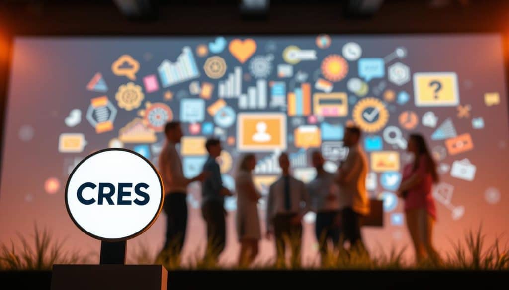 A vibrant and dynamic content marketing strategy, captured in a digital landscape. In the foreground, a CRES logo stands prominently, symbolizing the brand's commitment to effective content creation. The middle ground features a team of creatives, collaborating and brainstorming ideas, their expressions conveying a sense of inspiration and focus. In the background, a swirling array of digital elements - charts, graphs, and social media icons - illustrate the data-driven nature of a successful content strategy. Warm, directional lighting casts a soft, professional glow, while a slightly elevated camera angle provides an overhead perspective, lending a sense of authority and expertise to the scene. A vibrant and dynamic content marketing strategy, captured in a digital landscape. In the foreground, a CRES logo stands prominently, symbolizing the brand's commitment to effective content creation. The middle ground features a team of creatives, collaborating and brainstorming ideas, their expressions conveying a sense of inspiration and focus. In the background, a swirling array of digital elements - charts, graphs, and social media icons - illustrate the data-driven nature of a successful content strategy. Warm, directional lighting casts a soft, professional glow, while a slightly elevated camera angle provides an overhead perspective, lending a sense of authority and expertise to the scene.