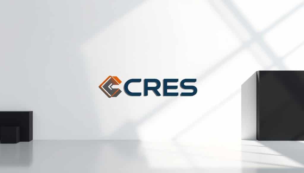 A visually striking branding design featuring the CRES logo, set against a clean, minimalist background. The logo is prominently displayed in the center, with a sleek, modern typeface in a bold color. Surrounding the logo are geometric shapes and lines, creating a sense of structure and balance. The overall composition exudes a professional, high-quality aesthetic, conveying the power and authority of the CRES brand. Soft, directional lighting illuminates the design, creating depth and dimensionality. The image captures the essence of expert visual design branding, perfectly suited to illustrate the subject of driving revenue growth through impactful branding.