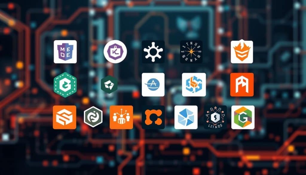 An image representing various backend frameworks