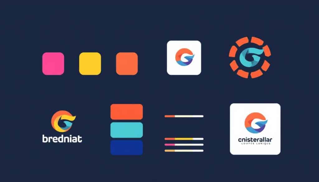Brand identity design services illustration