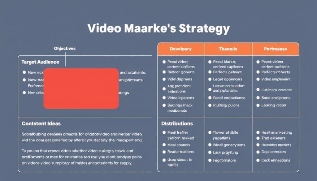 Create a video marketing strategy template