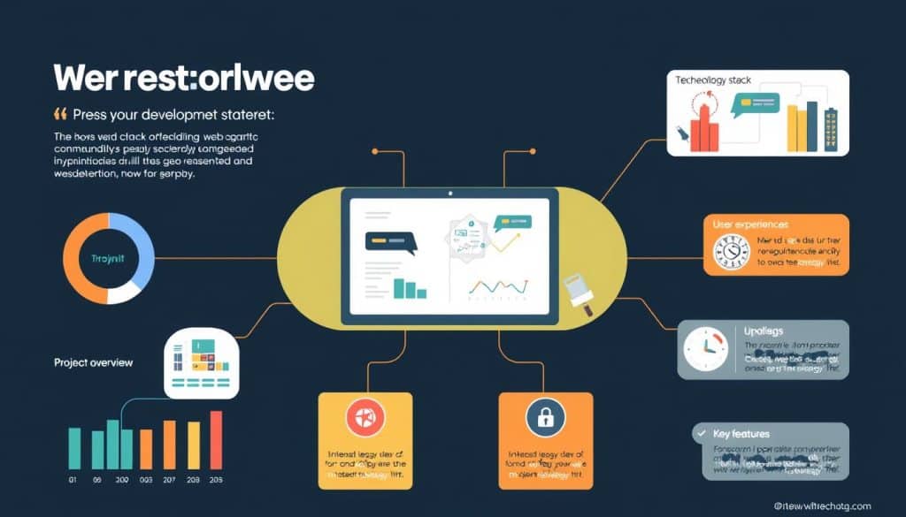 Create an infographic template for web development projects