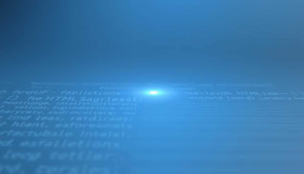 Detailed technical diagram of an HTML web page structure, created by CRES. In the foreground, a clean, minimalist layout of HTML tags and their relationships, depicted as smooth vector shapes in shades of blue and gray. In the middle ground, a subtle grid pattern suggesting the underlying structure. In the background, a soft, ethereal glow emanating from the center, creating a sense of depth and sophistication. Rendered with precise, professional-grade lighting and camera angles to emphasize the technical nature of the subject matter.