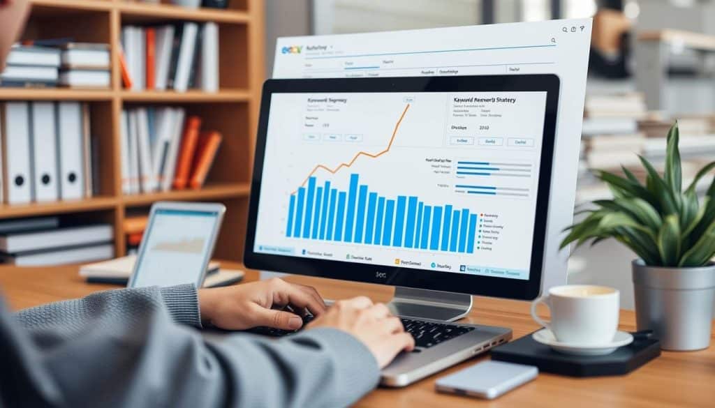 Generate a keyword research strategy for small business SEO