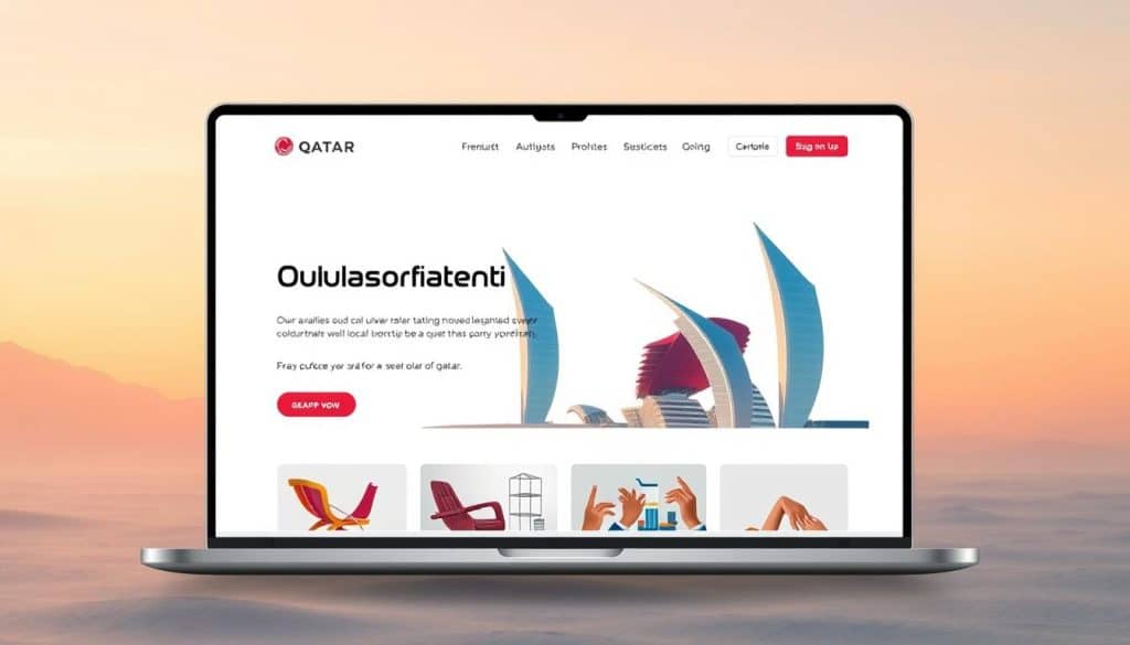 Generate a professional web design for your Qatar-based business