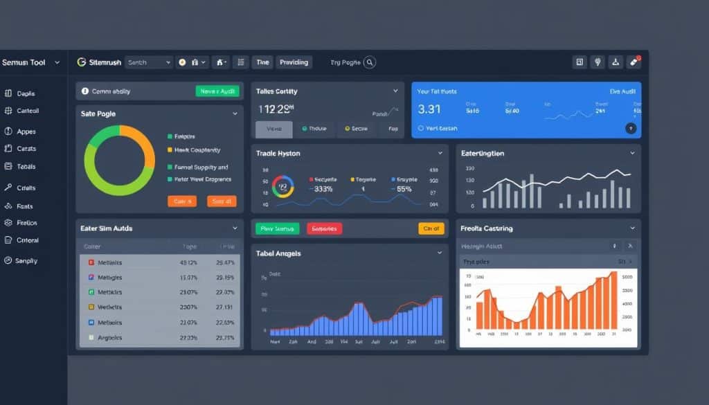 Generate an image of Semrush Site Audit tool interface Generate an image of Semrush Site Audit tool interface