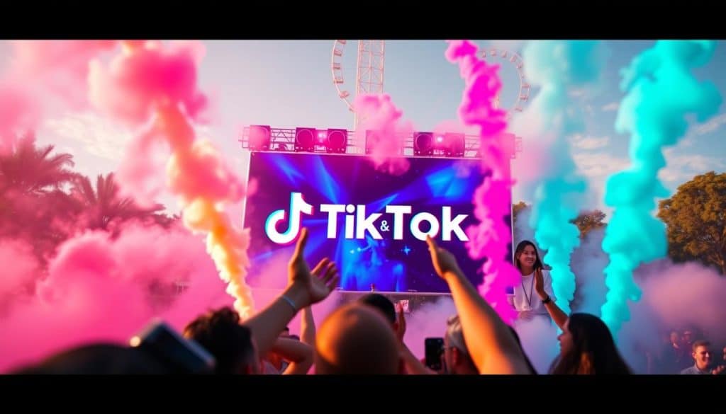 Generate an image of a TikTok video ad that incorporates a trending challenge.
