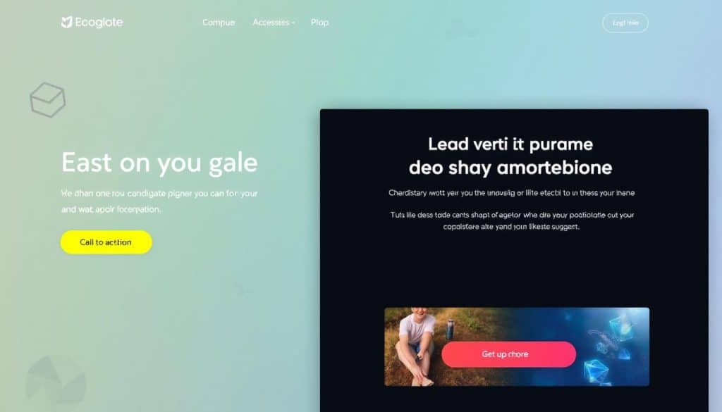 Generate an image of a high-converting landing page with a clear call-to-action button. Generate an image of a high-converting landing page with a clear call-to-action button.