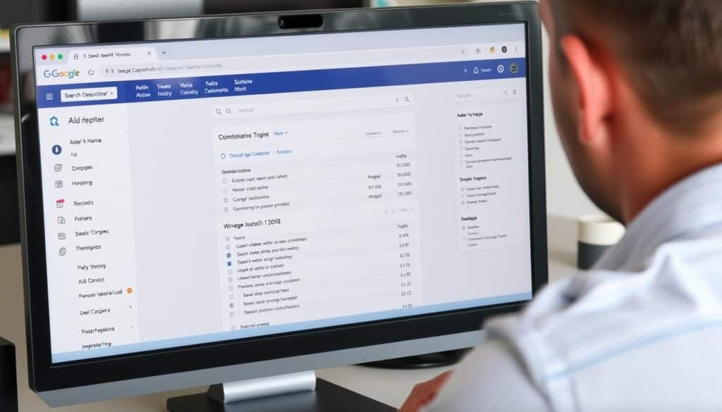 Generate an image of a person inspecting a webpage on a computer screen with Google Search Console's URL Inspection Tool interface.