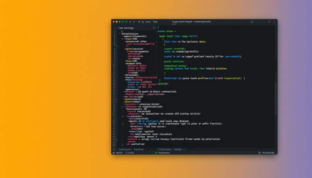 Generate an image of a popular code editor for web development