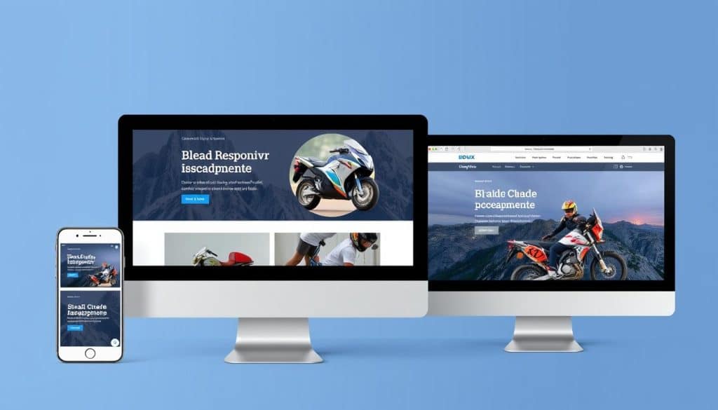 Generate an image of a responsive web application on multiple devices