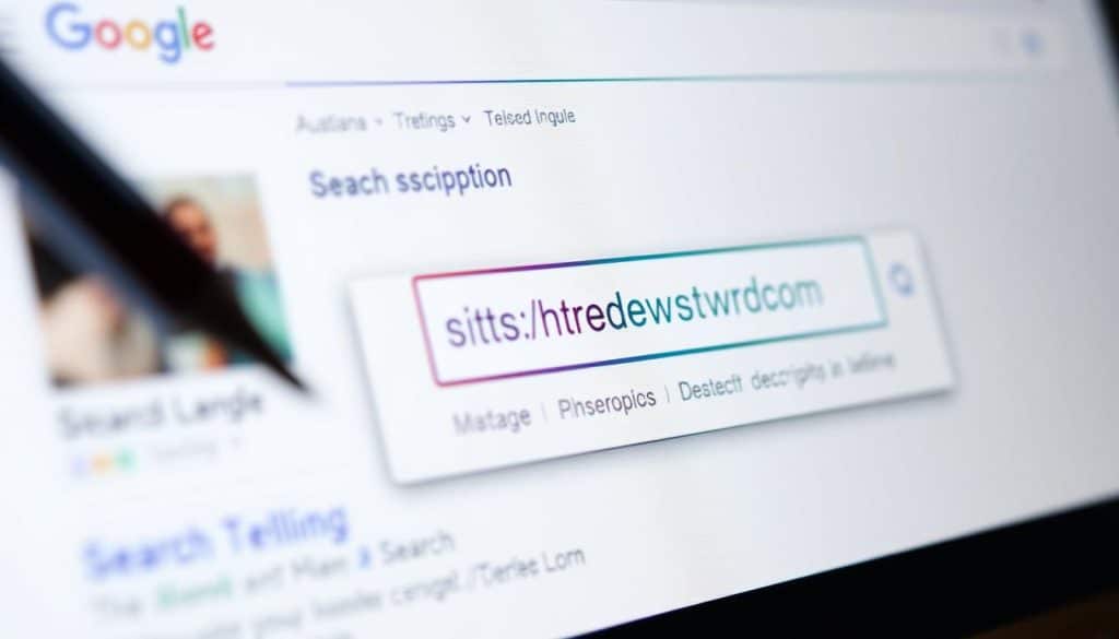 Generate an image of a search engine results page showing a rich snippet for a WordPress site. Generate an image of a search engine results page showing a rich snippet for a WordPress site.