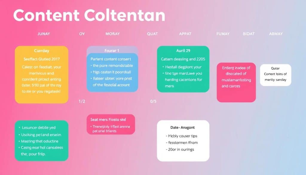 Generate an image of a social media content calendar for a Qatari business