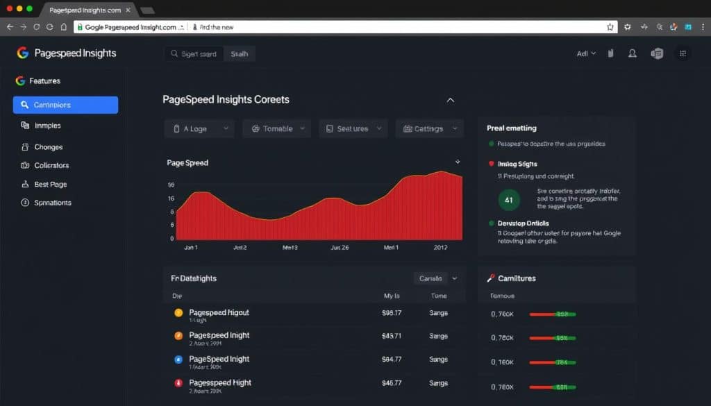 Generate an image of the Google PageSpeed Insights homepage.