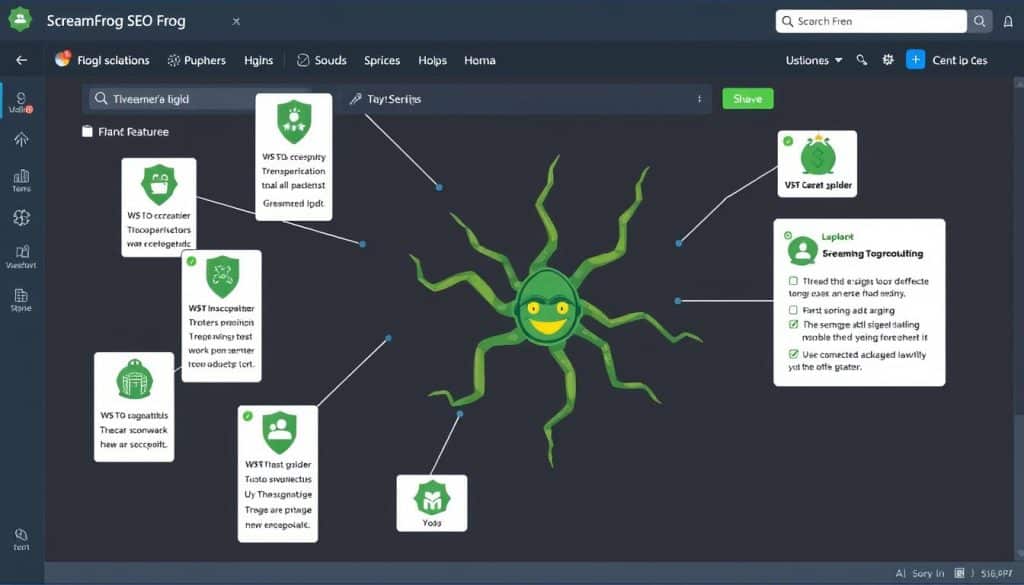 Generate an image of the Screaming Frog SEO Spider tool interface.