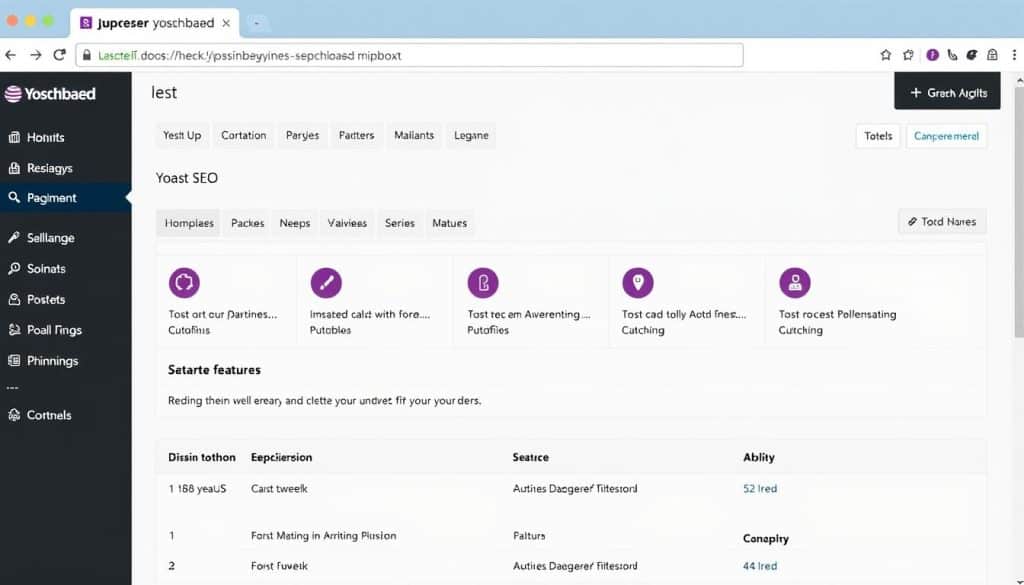 Generate an image of the Yoast SEO plugin dashboard on a WordPress site.