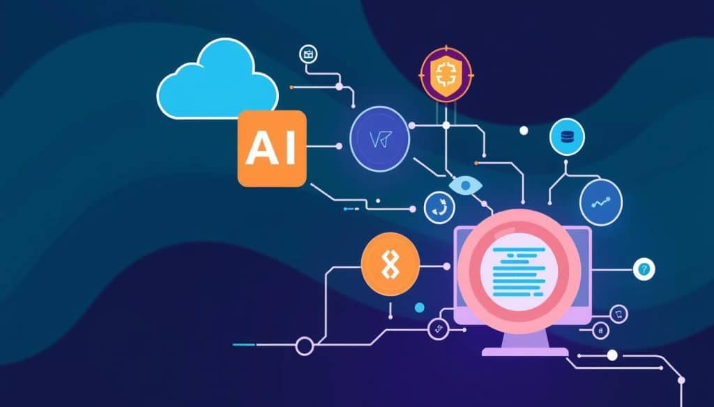 Generate an image representing API integration
