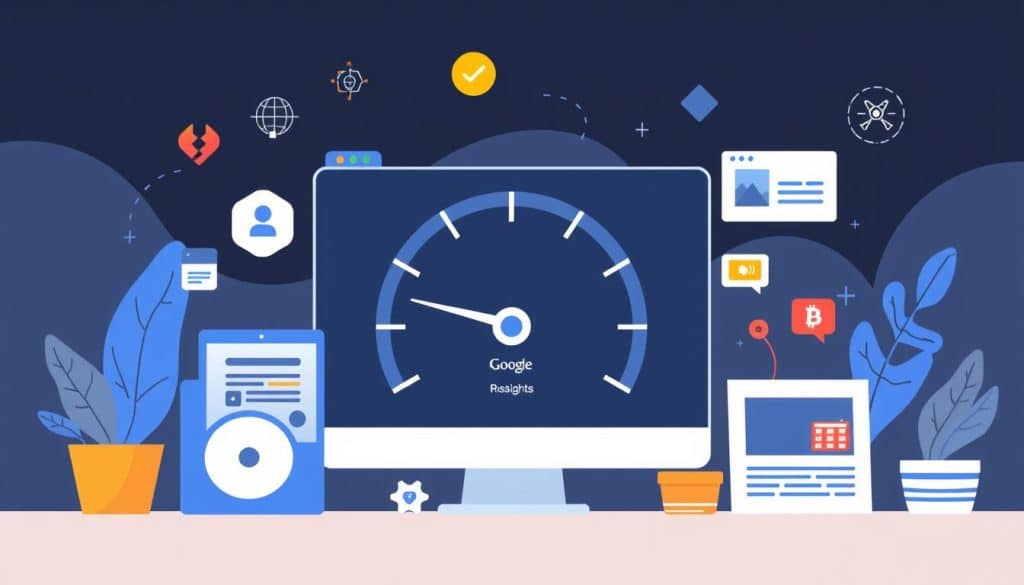 Generate an image representing Google PageSpeed Insights tool