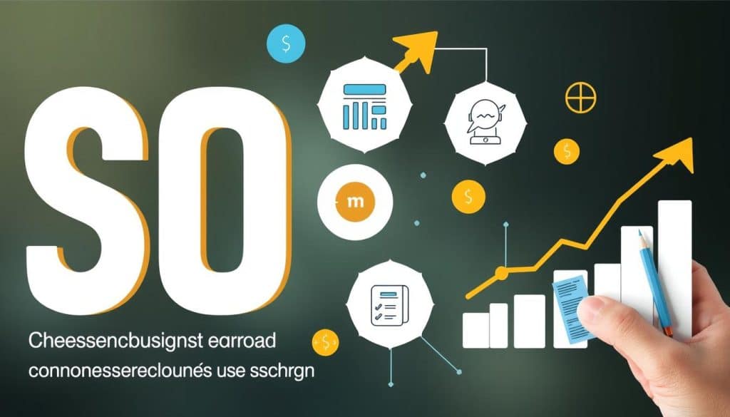 Generate an image representing SEO services for business growth