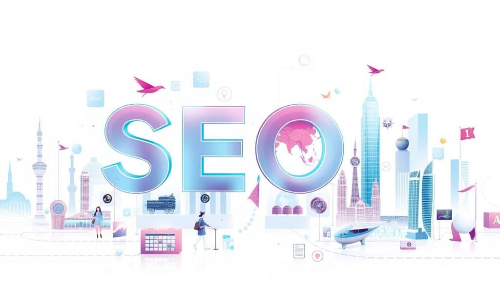 Generate an image representing SEO services in Qatar