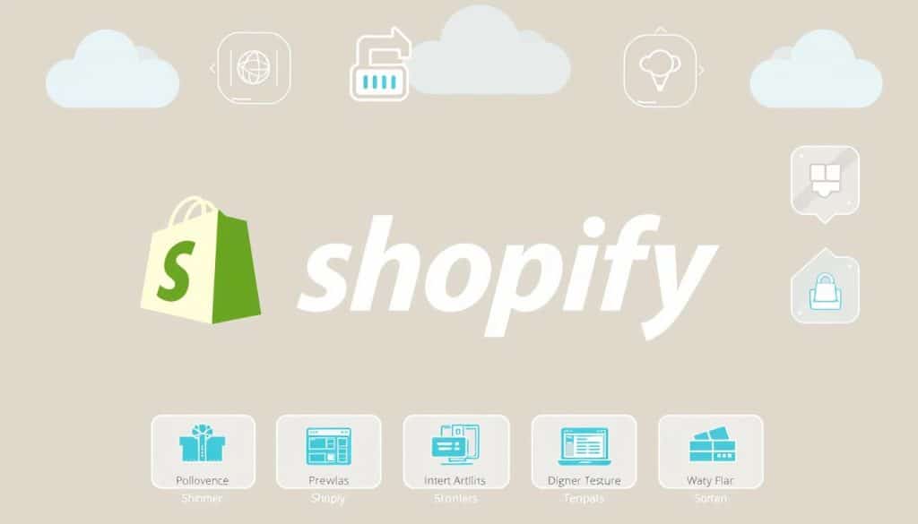 Generate an image representing Shopify's e-commerce platform, showcasing its user-friendly interface and robust features.