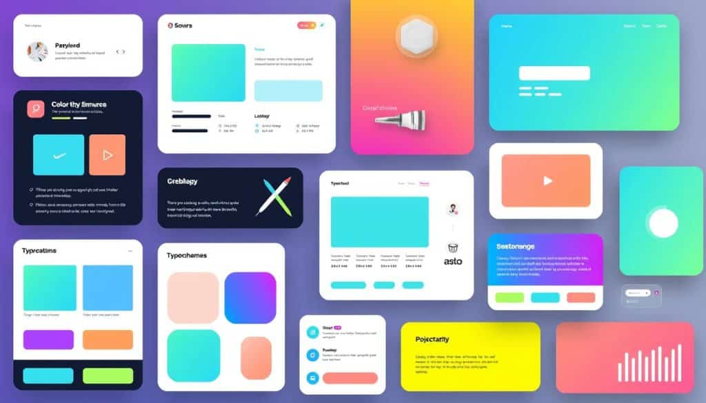 Generate an image representing UI/UX design, including visual aspects like layout, typography, and color schemes.