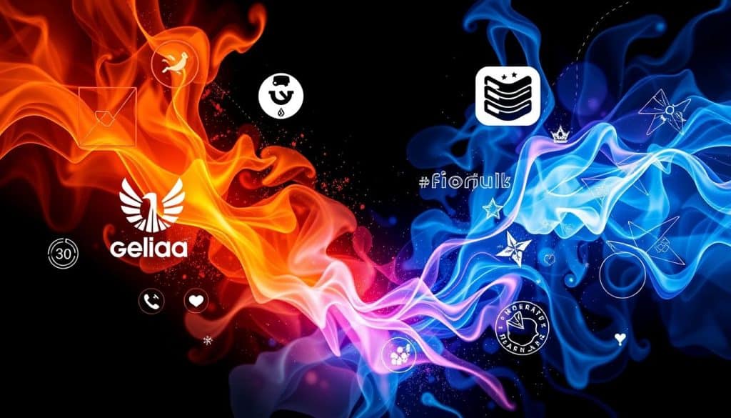 Generate an image representing a brand identity on social media