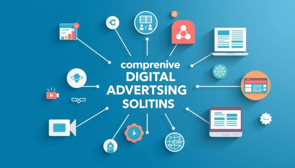 Generate an image representing comprehensive digital advertising solutions