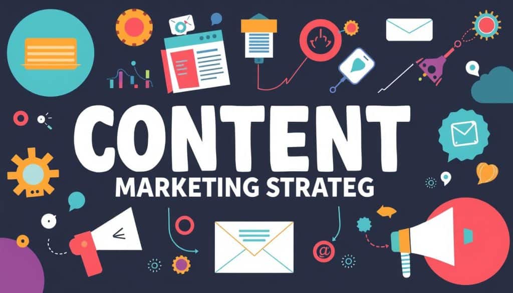 Generate an image representing content marketing strategy