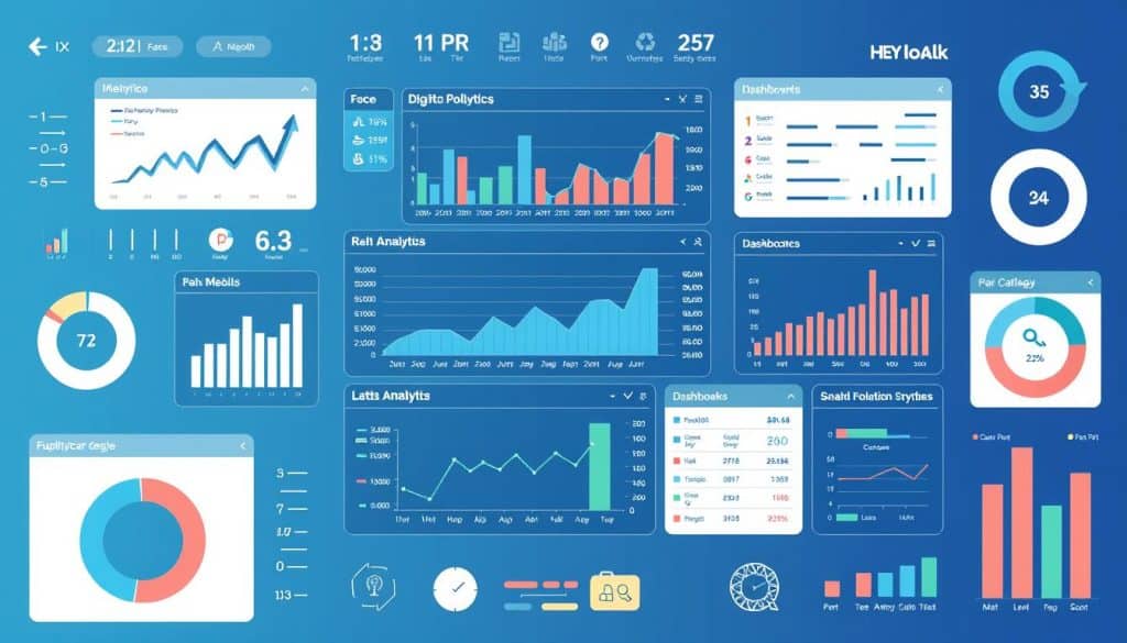 Generate an image representing digital PR analytics tools