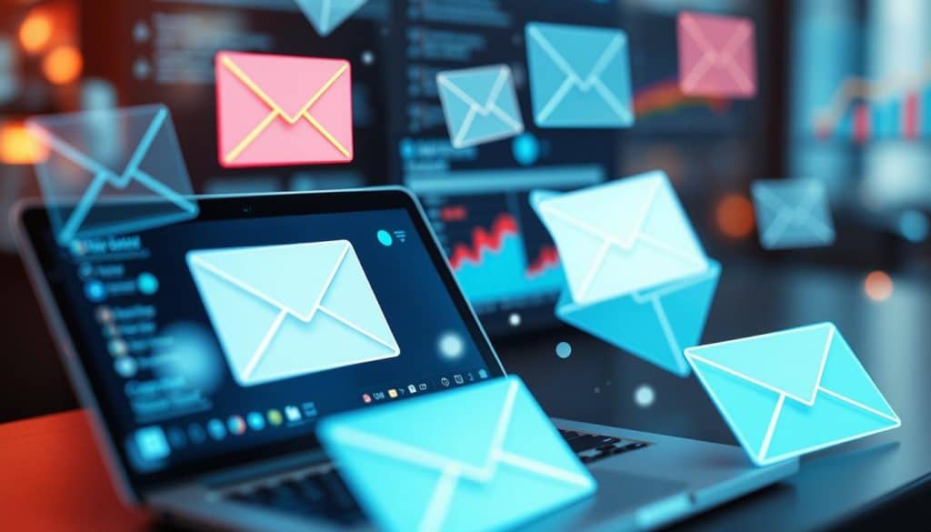 Generate an image representing email marketing campaigns