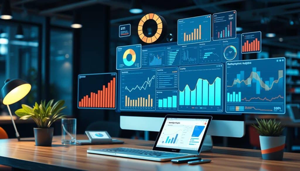 Generate an image representing marketing analytics tools