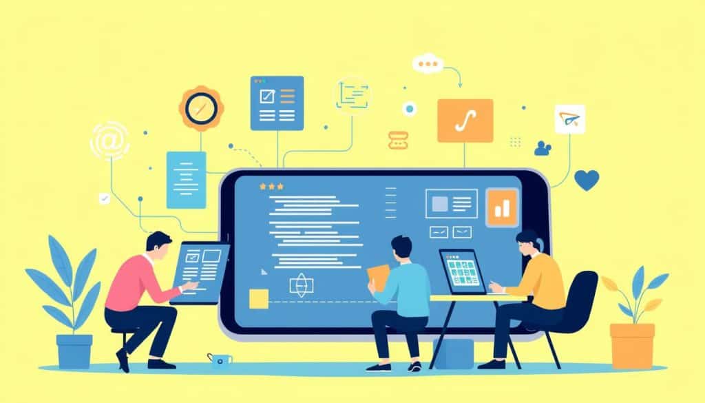 Generate an image representing mobile application development.