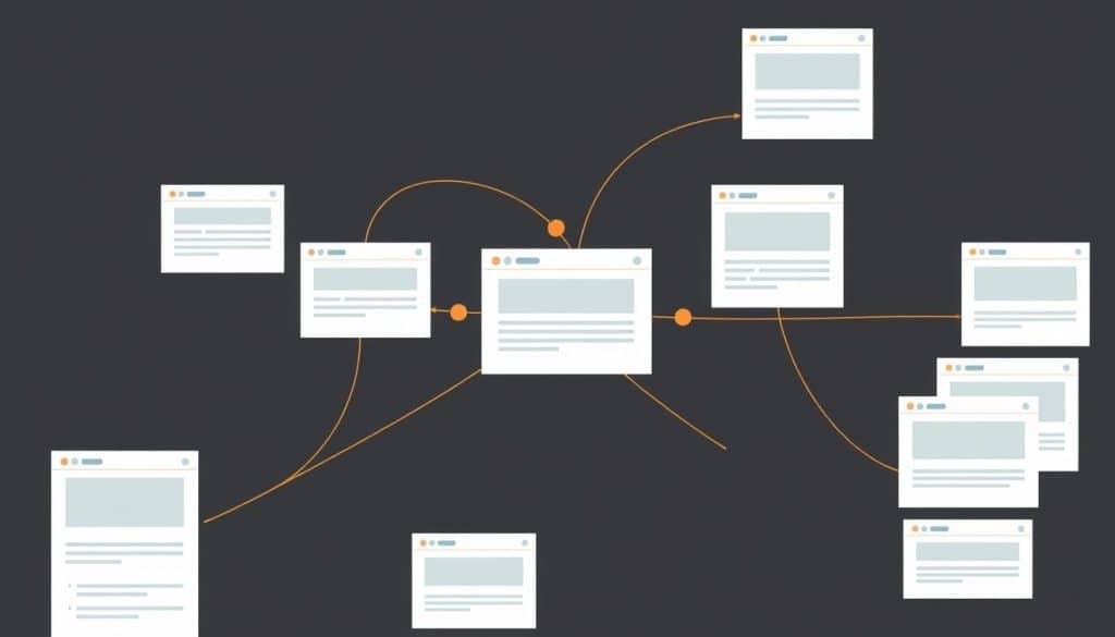Generate an image representing sitemap creation