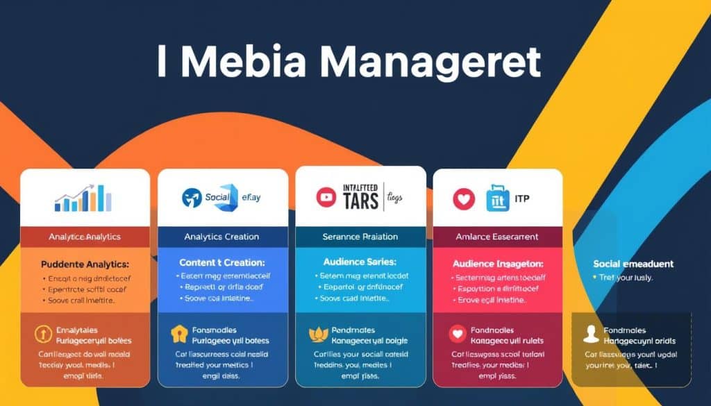Generate an image representing social media management packages