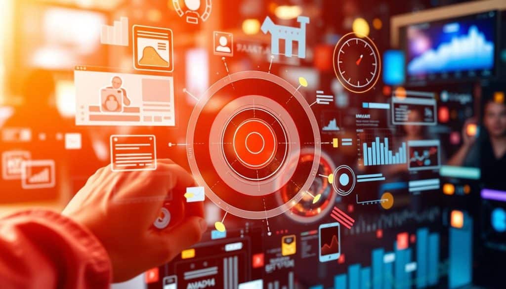 Generate an image representing targeted digital advertising campaigns.