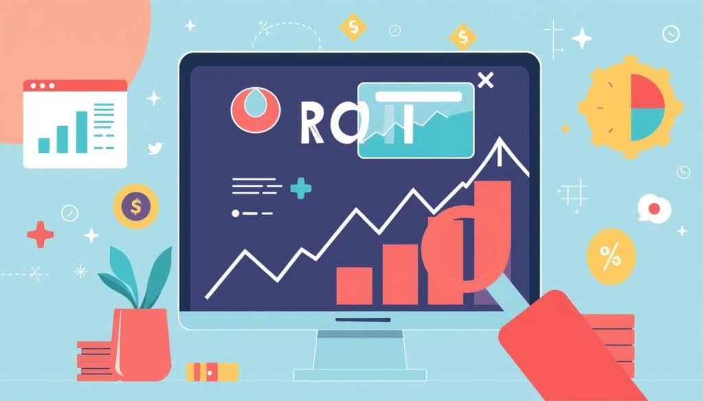Generate an image representing the concept of maximizing ROI through PPC campaigns.