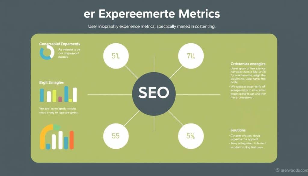 Generate an image representing user experience metrics for SEO