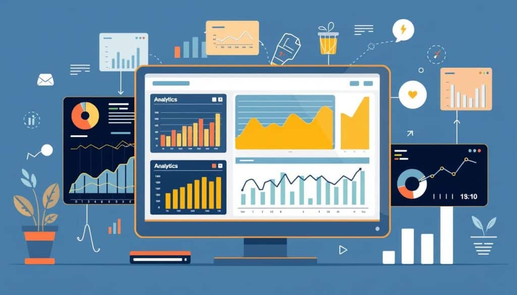 Generate an image representing video marketing analytics tools