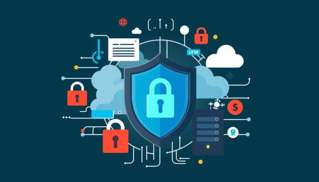 Generate an image representing web backend security