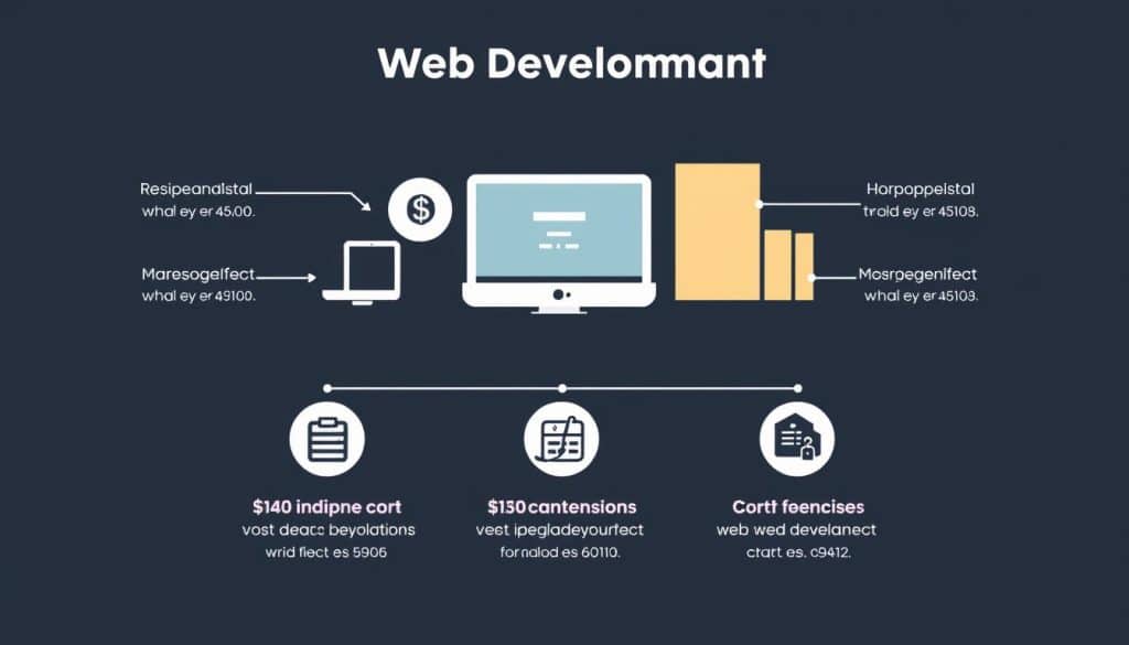 Generate an image representing web development costs in Qatar