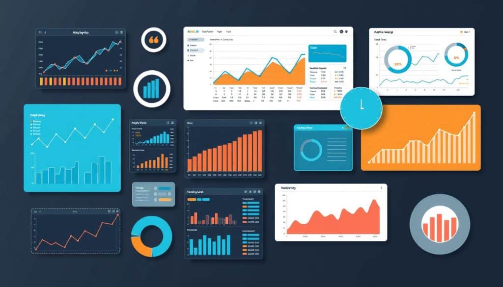 Generate an image representing website analytics tools for marketing